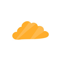 Cloud shape sticker icon