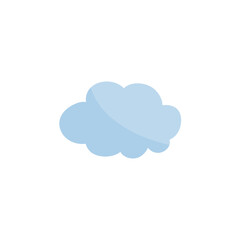 Cloud shape sticker icon