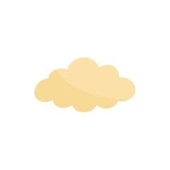 Cloud shape sticker icon