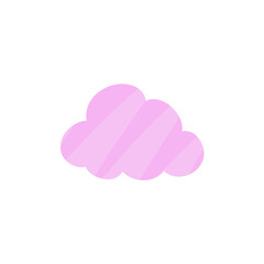 Cloud shape sticker icon