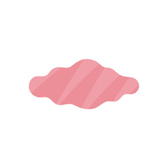 Cloud shape sticker icon