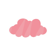 Cloud shape sticker icon