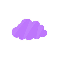 Cloud shape sticker icon