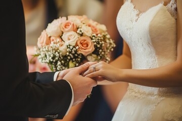 Wedding dress bride ceremony.