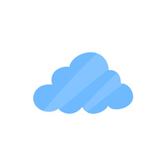 Cloud shape sticker icon