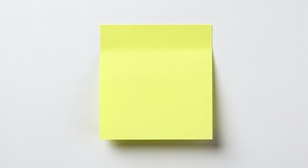 Fototapeta premium Yellow sticky note isolated on white background