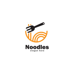 Unique Noodle Logo for Noodle Food Company and Restaurant
