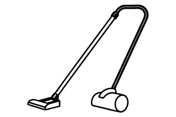 Vacuum cleaner silhouette vector illustration