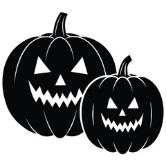 halloween pumpkin isolated on white