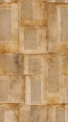 Old parchment paper collage background texture  