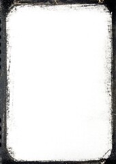Black grungy frame background vintage edges.