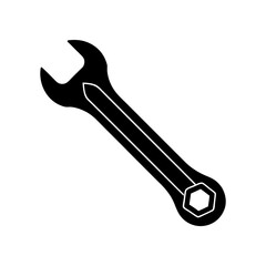Wrench Silhouette vector illustration