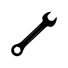 Wrench Silhouette vector illustration