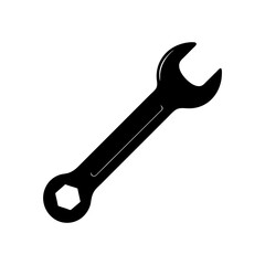 Wrench Silhouette vector illustration