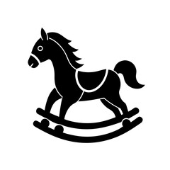 Rocking Horse silhouette vector art