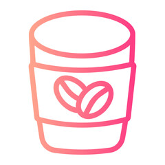 coffee gradient icon
