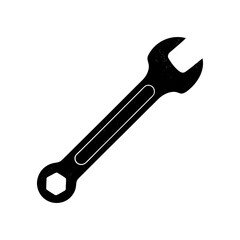 Wrench Silhouette vector illustration