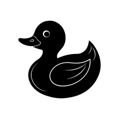 Rubber Duck silhouette vector art