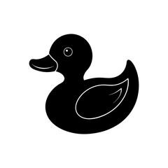 Rubber Duck silhouette vector art