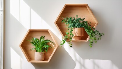 Fototapeta premium plant in a pot in shelf