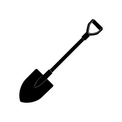 Shovel Silhouette vector illustration