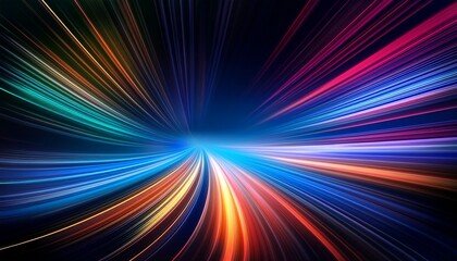 curve lines motion dark colorful empty blur background