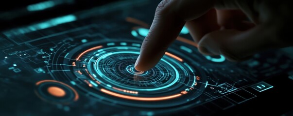 Futuristic Technology: Finger Interacting with a Holographic Interface