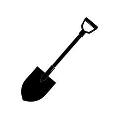 Shovel Silhouette vector illustration