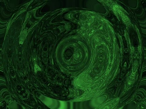 Wavy Green Dream Sequence Background - Hypnotic Green Psychedelic Background
