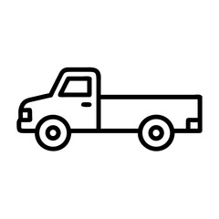 Pickup Truck Farm Utility Vehicle Icon Design