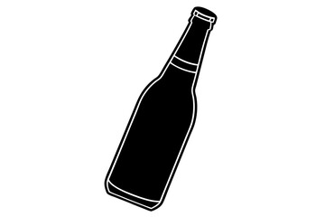 Beer Bottle silhouette vector illustration