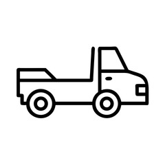 Pickup Truck Farm Utility Vehicle Icon Design