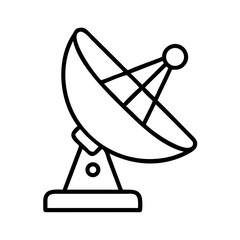 Planetary Radar Signal Transmitter Icon Design
