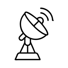 Planetary Radar Signal Transmitter Icon Design