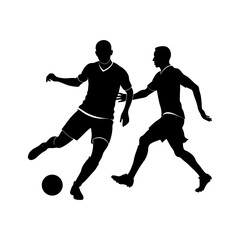 futsal players vector silhouette