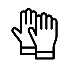 Obraz premium Protective Gloves for Hazardous Material Icon Design