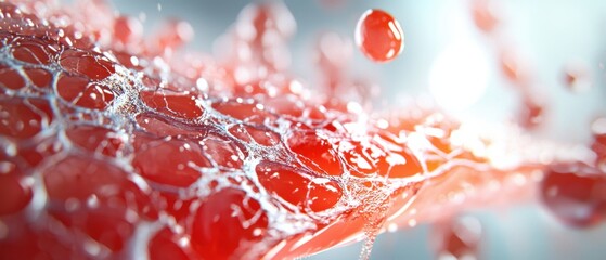 Close-up view of reddened, inflamed skin with peeling and blistering caused by an autoimmune disorder known as pemphigus.