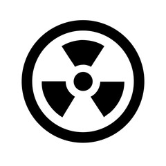 Radiation Hazard Circle Symbol Icon Design