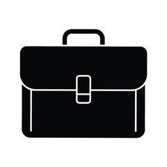 Briefcase Icon Silhouette Vector Illustration