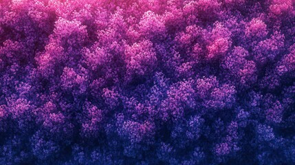 Obraz premium Lavender Violet Field in Summer, A Beautiful View of Purple Blooms Under the Warm Sun