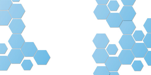 Abstract white hexagon vector wallpaper with hexagon grid realistic geometric mesh cells texture minimal futuristic medical concept hexagon on transparent background. 