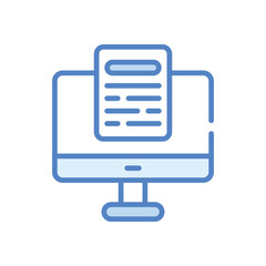 Elearning  Icon vector stock illustration