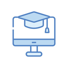 Graduation Cap Icon vector stock illustration