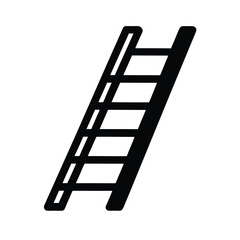 Ladder Icon Silhouette Vector Illustration