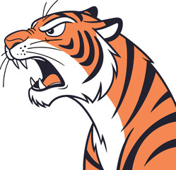 tiger head mascot