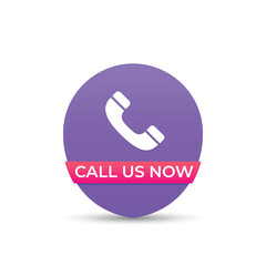 vector Modern call us now promotion template
