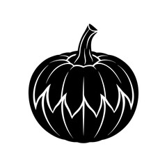 Pumpkin Silhouette vector illustration