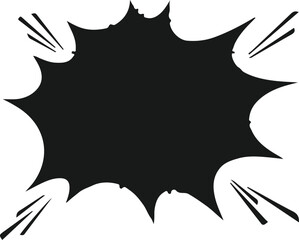  Comic boom speech bubble with halftone Puff shape for surprising and explosive events Vector