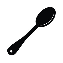 Spoon Icon Silhouette Vector Illustration