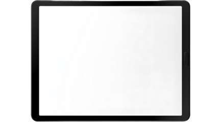 Professional black tablet mockup for realistic display presentations in technology industry